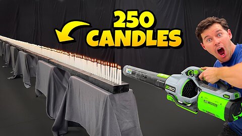 How Many Candles Can The Most Powerful Leaf Blower Blow Out_