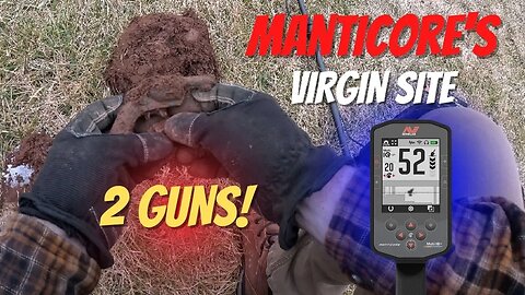 Minelab Manticore's Virgin Site - 2 Guns Found! Real Targets and Real Digs