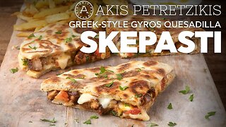 Greek-Style Gyros Quesadilla - Skepasti