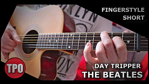 The Beatles "Day Tripper" Short Acoustic Guitar Riff - #guitar #riff #shorts