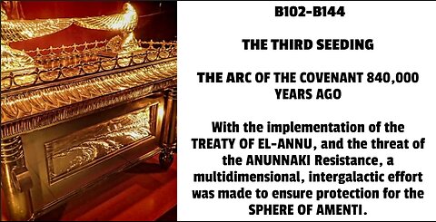 THE ARC OF THE COVENANT 840,000 YEARS AGO With the implementation of the TREATY OF EL-ANNU, and th