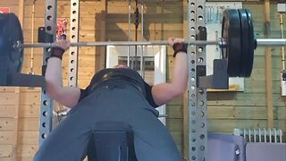 90 Kgs x 7 Barbell Incline Bench Press.