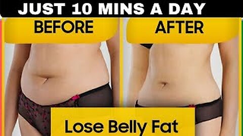 6 SIMPLE EXERCISE TO LOSE BELLY FAT AT HOME!! (10 mins a day workout)