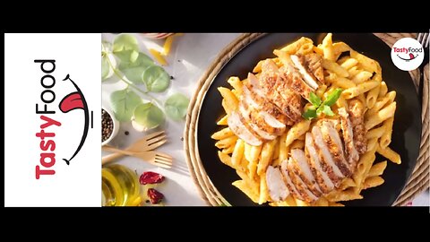 "Sizzle and Savor" (Roasted Pepper Creamy Sauce Pasta Recipe by ''TESTY FOOD'')
