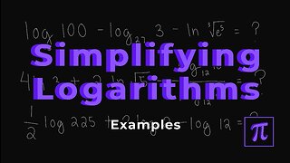 How to SIMPLIFY LOGARITHMS? - It's easy if we use the laws of logarithms!