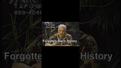 ❗️ Just listen ❗️ 008 | Forgotten Black History #youtubeblack #blackhistory