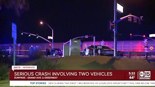 Serious crash near Grand Avenue and Greenway