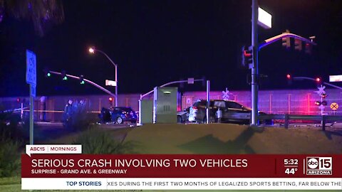 Serious crash near Grand Avenue and Greenway