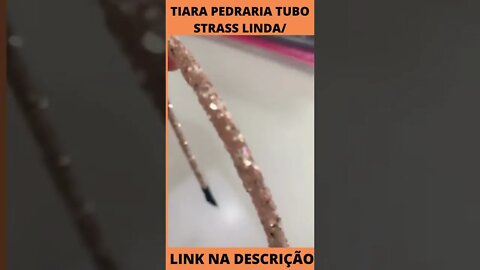 Tiara Pedraria Tubo Strass Linda/de plastico/moda