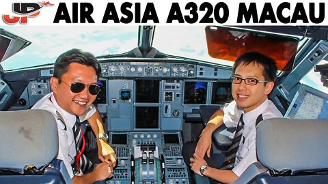 AIR ASIA Airbus A320 landing at Macau Airport (2012)