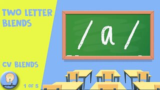Two Letter Blends "a" | CV Blends | Early Phonics | 1/5