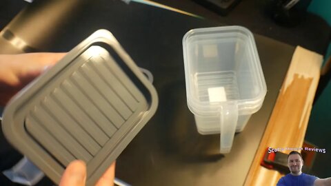 Unboxing Food storage containers bins with Handle Lids, 1 Qt 4 pieces