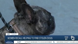 Women recall wild story of assisting in the finding of stolen San Diego dogs