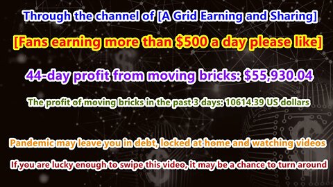 [USDT Move Brick Arbitrage] 44-day profit from brick move: $55930.04