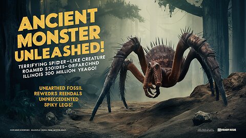 "Unearthed: The Striking Spider-Like Creature with Large Spiky Legs from Ancient Illinois!"