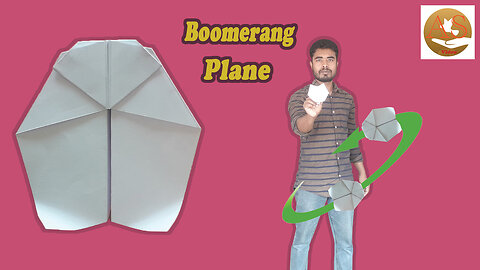 How to Make Boomerang Plane Ver 52 origami boomerang plane