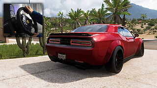Dodge Challenger Hellcat - Forza Horizon 5 | Thrustmaster TS-PC Racer Gameplay