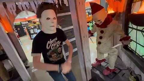 Yung Alone Becomes Micheal Myers At Spirit Halloween Store