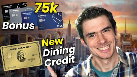 Huge Bonuses on Southwest Cards + Amex Gold Dining Credit New Options