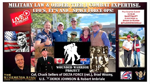 WAKING UP THE WORLD - Derek Johnson, Col Chuck Sellers of DELTA Force, Brad Wozny, Robert Imbriale