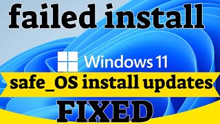 We Could not install Windows 11 Error | During Install Updates FIXED