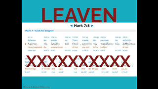 Mark 7:8 Leaven