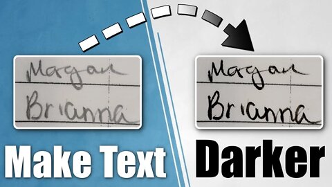 How To Make Text Darker In A Photo! Free Photo Editing Software!