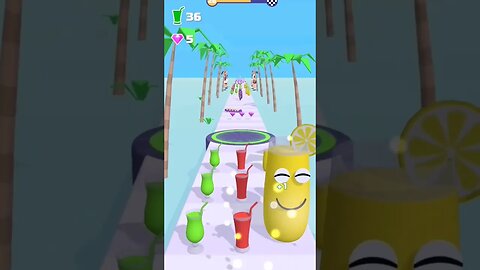 Juice run #shorts #satisfying #mobilegame @Dailyclips892 oggy and jack #games