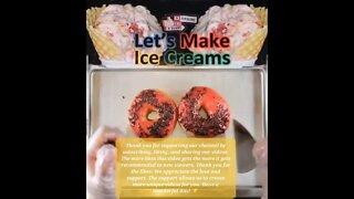 Ice Cream Making Strawberry Glazed Doughnuts With Chocolate Sprinkles Short!!