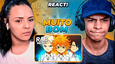 Rap da Emma, Norman e Ray (Yakusoku No Neverland) | Micael Part. Enygma e DYA | [React Rap Nerd] 🔥