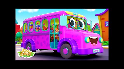 Wheels On The Bus Go Round and Round | School Bus Song | Nursery Rhymes and Kids Songs