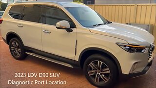 LDV D90 SUV Diagnostic Port Location