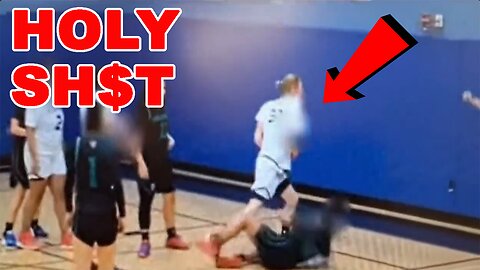 SHOCKING video shows TRANSGENDER INJURING 3 girls in a basketball game! Team QUITS at halftime!