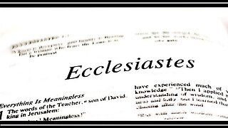 ECCLESIASTES CHAPTER 3