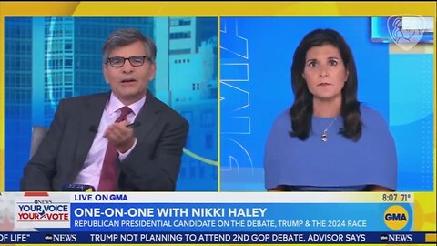 ABC's George Stephanopoulos SNAPS on Nikki Haley