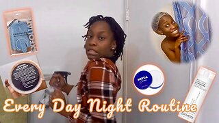 NIGHT TIME ROUTINE | Hair 💁🏾‍♀️ | Shower 🚿 | Skin 🧖🏾‍♀️