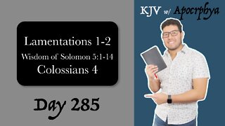 Day 285 - Bible in One Year KJV [2022]