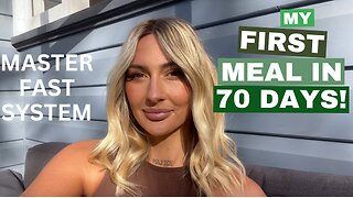 My first meal in 70 days - I broke my fast