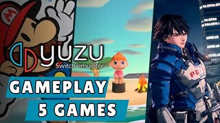 YUZU EMULATOR SWITCH | TEST IN 5 GAMES