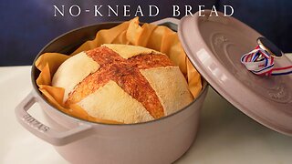 新手必學 只需4材料 免揉鄉村麵包 ┃No Knead Bread, Only 4 Ingredients