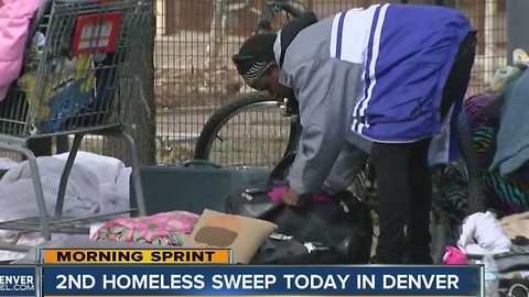 Denver plans second homeless sweep Tuesday