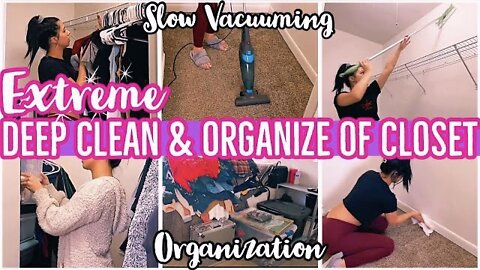 *EXTREME* DEEPEST CLEAN OF CLOSET & ORGANIZATION 2021 | EXTREME SPEED CLEANING MOTIVATION | ez tingz