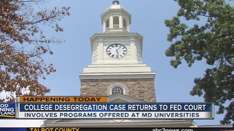 College desegregation case returns to trial in Maryland