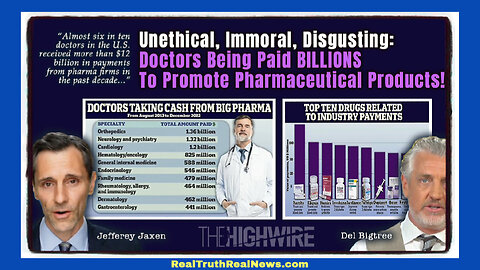 ⚕️ 🩺 Doctors Are Being Paid BILLIONS To Promote Pharmaceutical Products! HUGE Conflict of Interest!