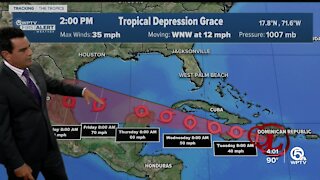 3 tropical systems: Fred to make landfall in Florida Panhandle, Grace expected to restrengthen