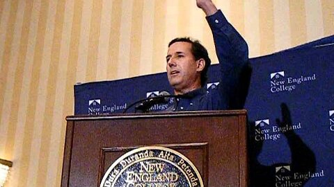 A sample of Senator Santorums speech in concord 1-5-12.AVI