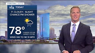 Southeast Wisconsin weather: Partly cloudy with a slight chance of an afternoon shower