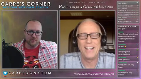 Carpe's Corner Episode 00017 with Guest Scott Adams