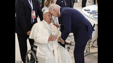 Joe Biden Essentially Headbutted the Pope Right Before Other World Leaders