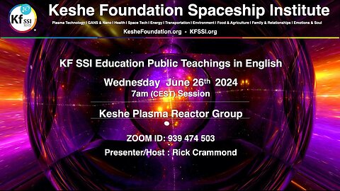 Keshe Plasma Reactor Group June 26, 2024